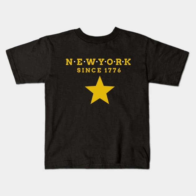 Hamilton New York Since 1776 Kids T-Shirt by JC's Fitness Co.